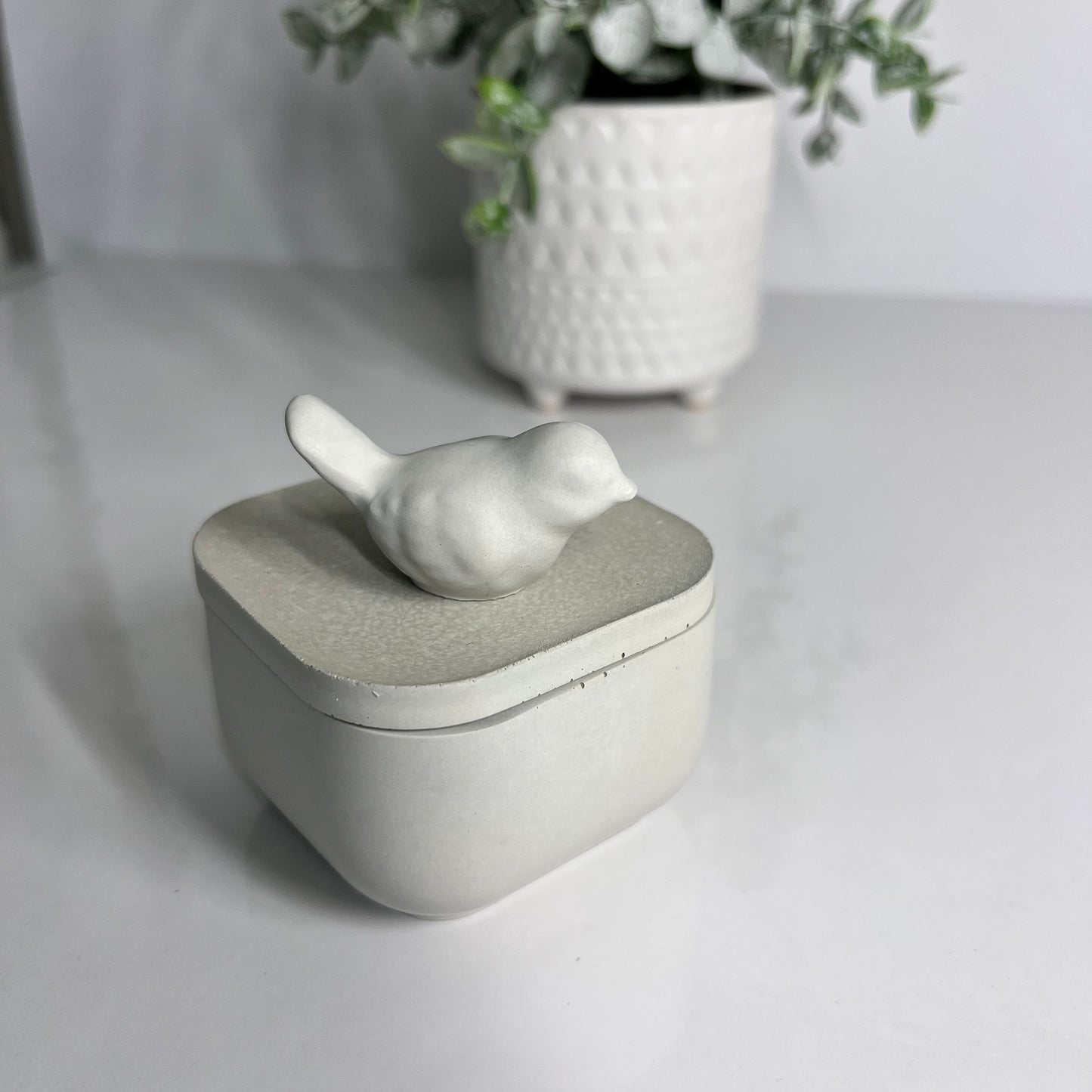 Concrete Trinket box- set of two Small